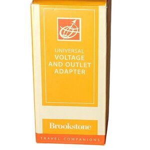 Brookstone Universal Voltage and Outlet Adapter Travel‎ Companion Europe